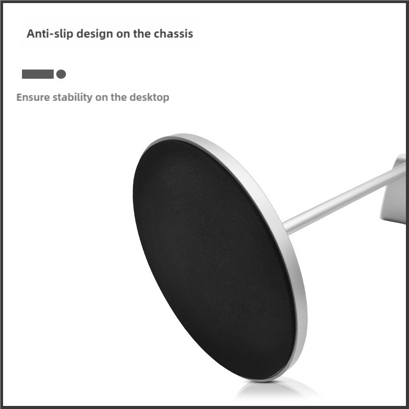 NNEDSZ Silver Dual Headphone Stand - Creative Double Hook Aluminum Alloy Display Holder